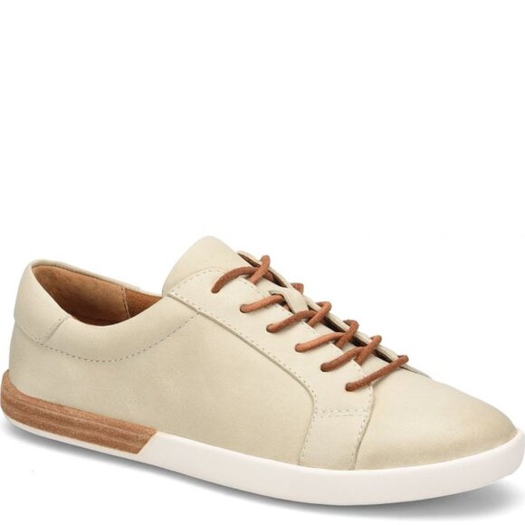 NEW Kork-Ease Paislee Lace-Up Sneakers - Leather  in cream For Women 725 2s7 - Picture 3 of 9
